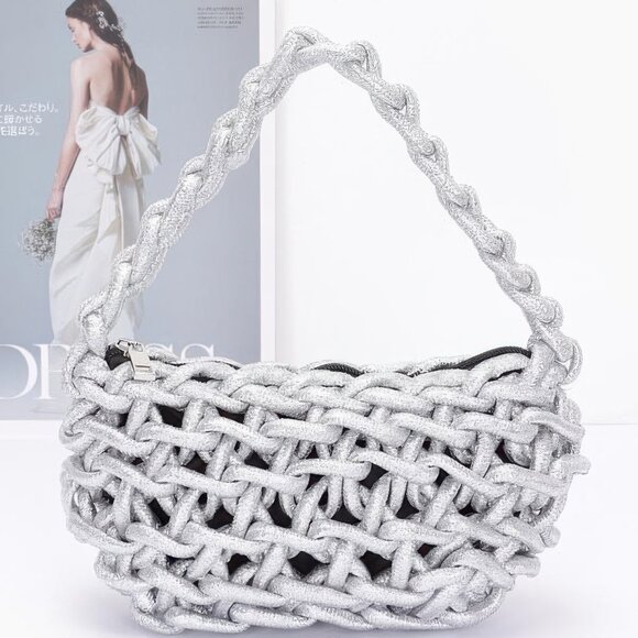 Metallic String Handmade Tote Bag - Picture 5 of 5